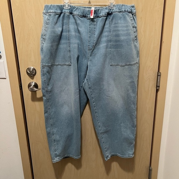 NWT Madewell Plus Pull-On Relaxed Jeans